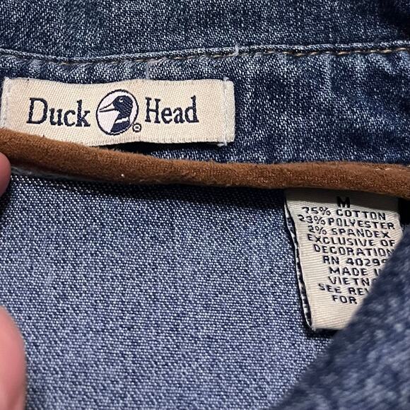 Duck Head 4 Front Pocket Flared Ended Denim Jacket Medium - Picture 4 of 7